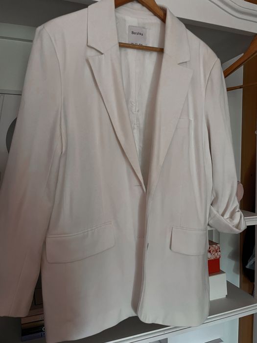 Blazer Branco L - Bershka