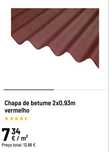 2 chapas de betume asfaltico telhado novas