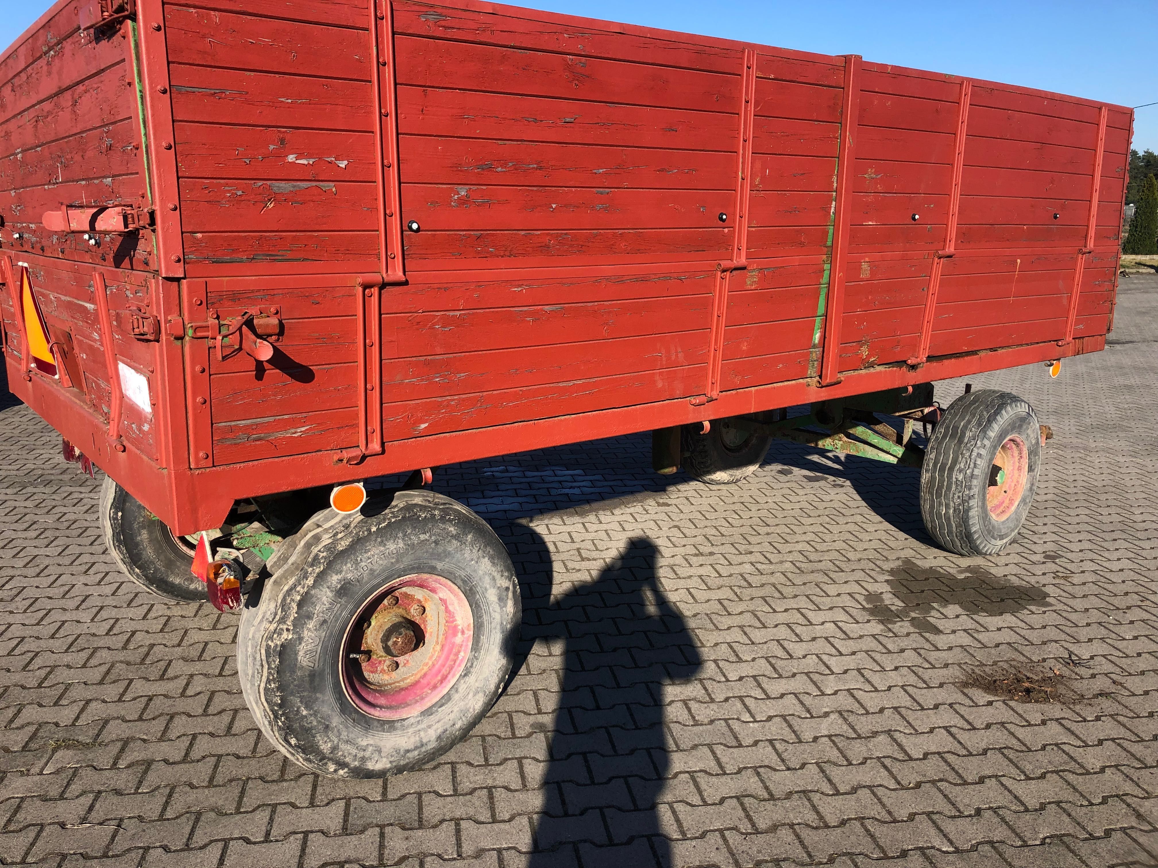 Przyczepy  zbożowe komplet 2szt tandem 10 ton 2 osie 8t ZAREJESTROWANE