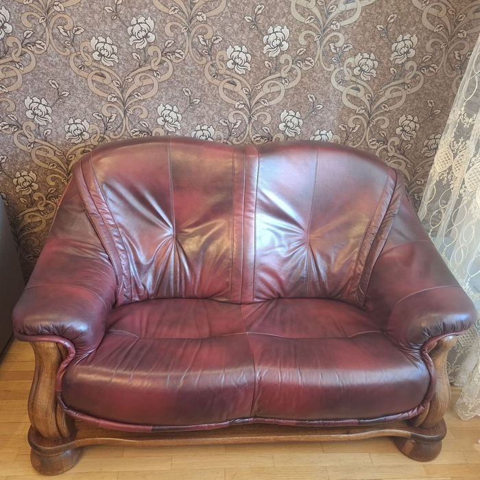 Комплект/поштучно шкіряних диванів преміум якості