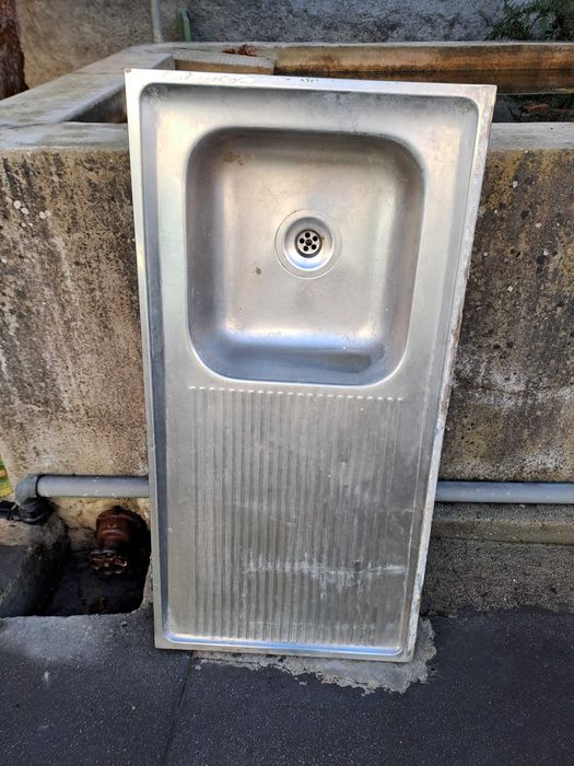 Lava loiça inox de uma cuba