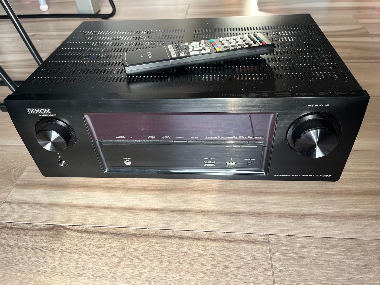 Amplituner Denon AVR-X1200W – Stan bardzo dobry, 7.2, WiFi, 4K