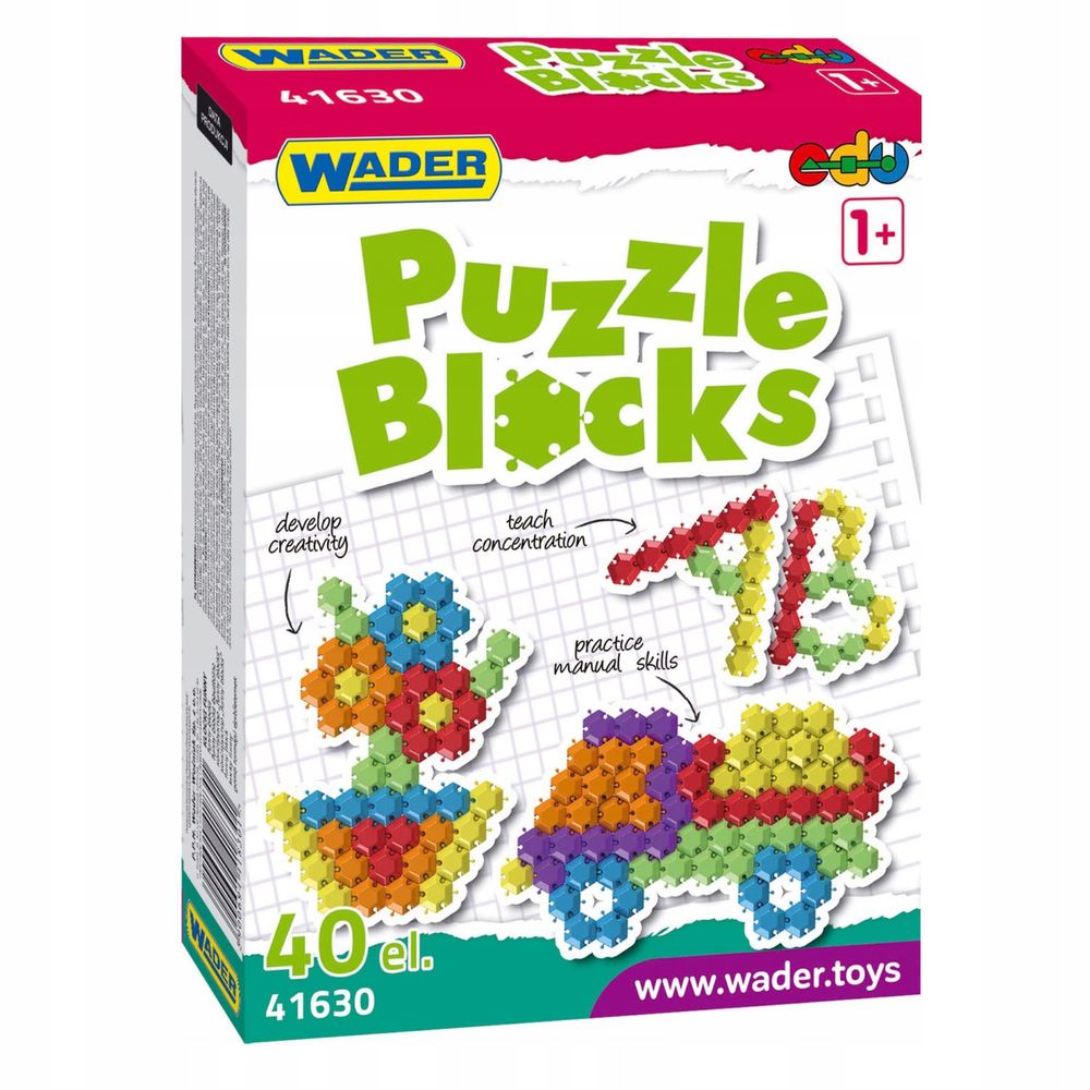 Puzzle Blocks dla dzieci 40 elementów