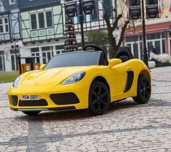 Auto na akumulator Porsche Perfecta  24V Żółty do 130 kg do 19km/h