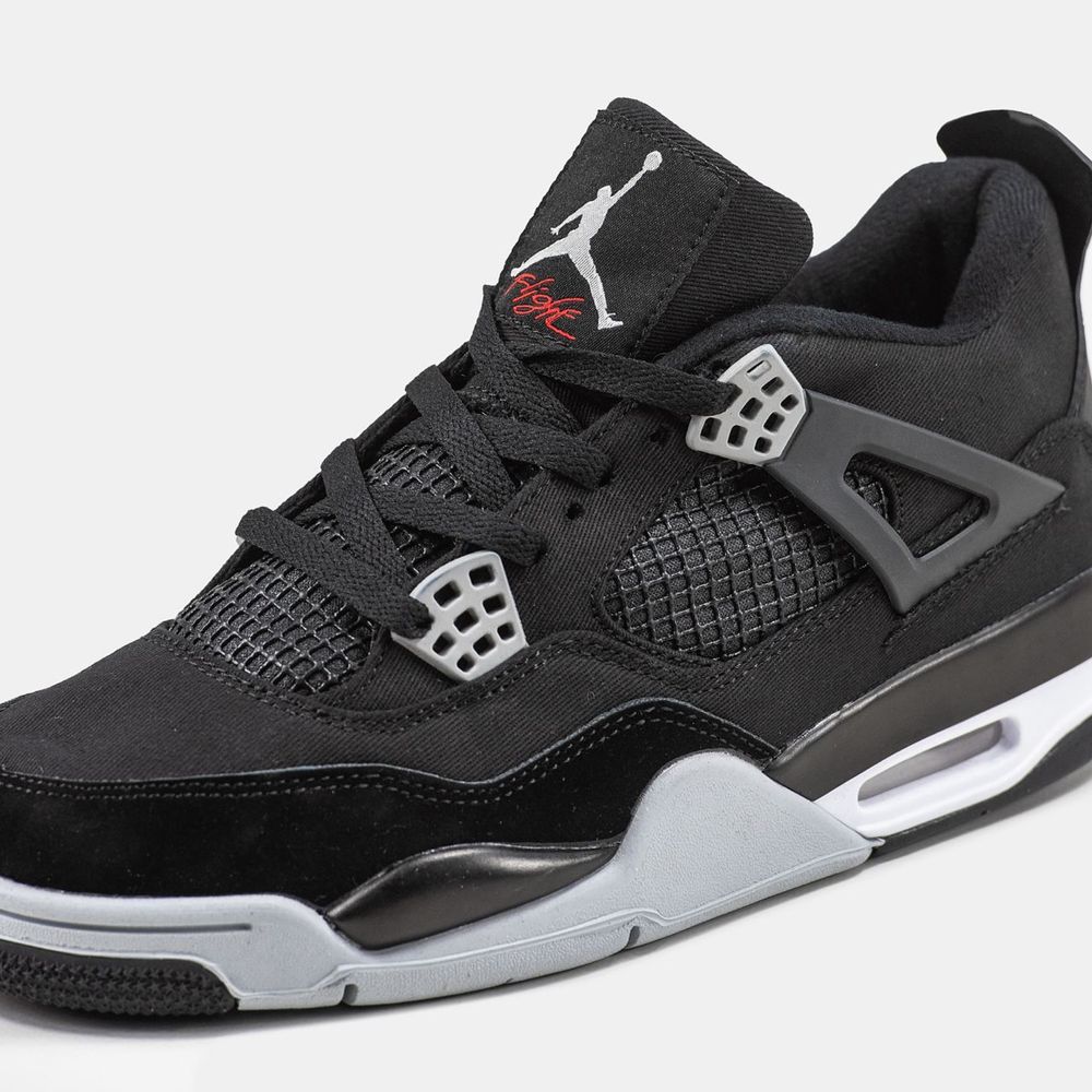 Buty Nike Air Jordan Retro 4 Black Canvas 40-45 męskie trampki