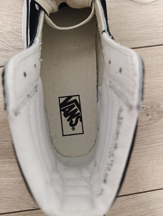 Buty trampki damskie męskie Vans SK8-Hi Reconstruct czarno-białe