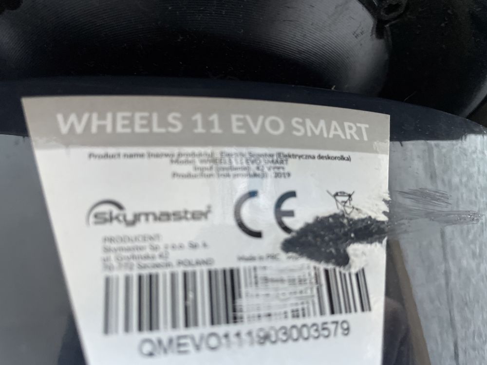 Skymaster Wheels 11 Evo Smart, deskorolka elektryczna