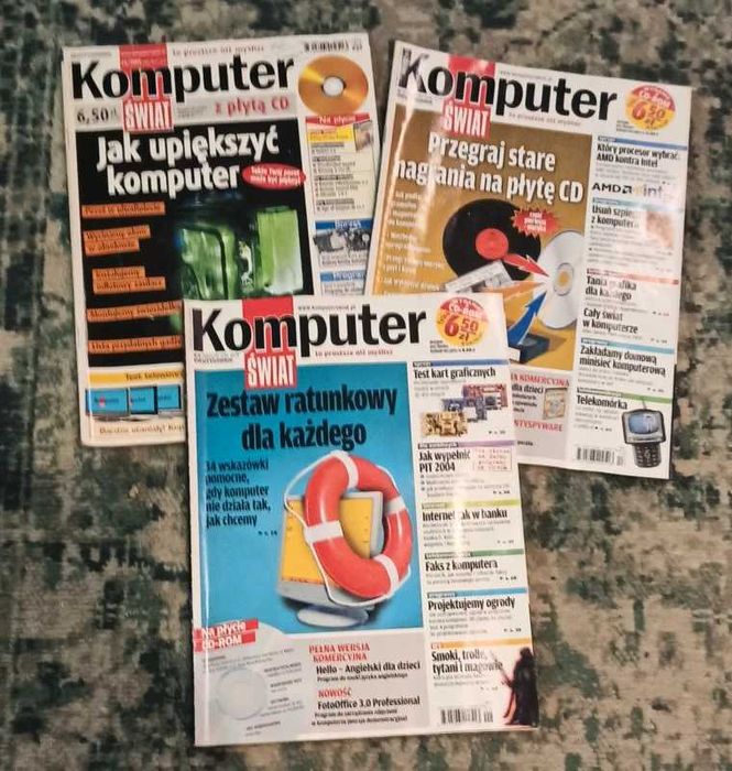 Magazyn Komputer Świat 3szt. 2005 rok