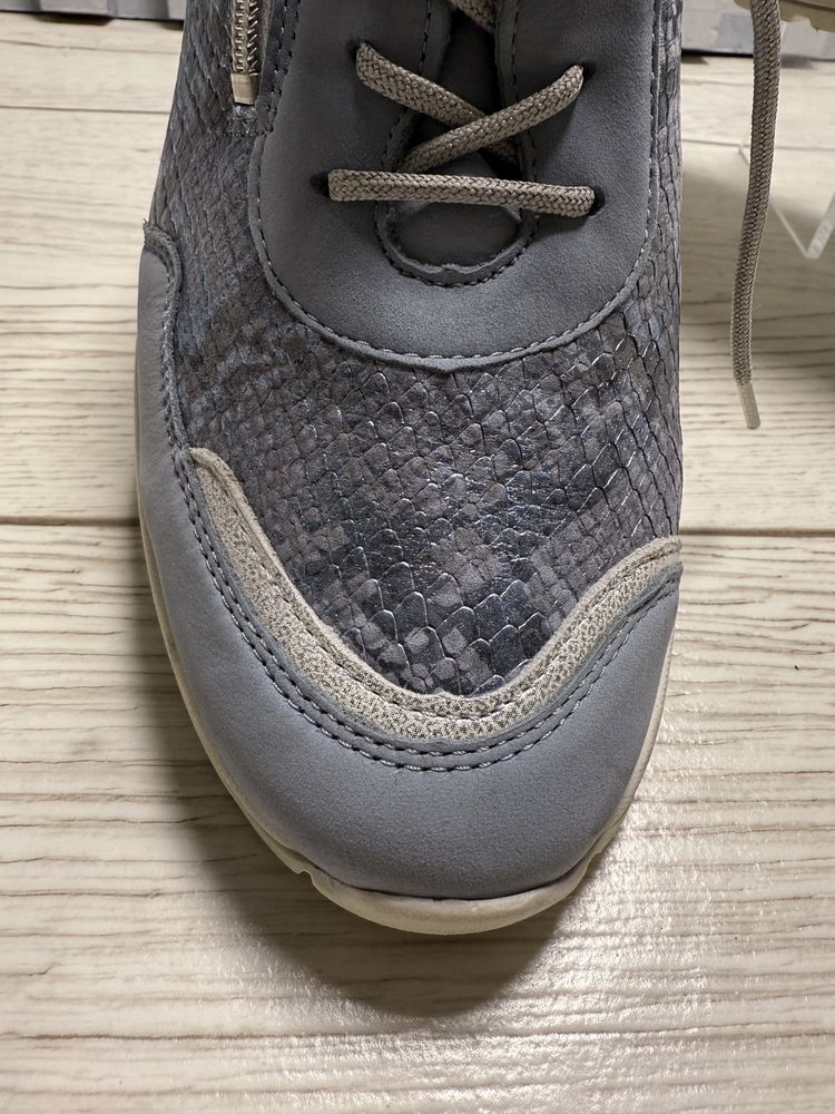 Wygodne lekkie komfortowe sneakersy marki Waldläufer tęgość H -Skóra