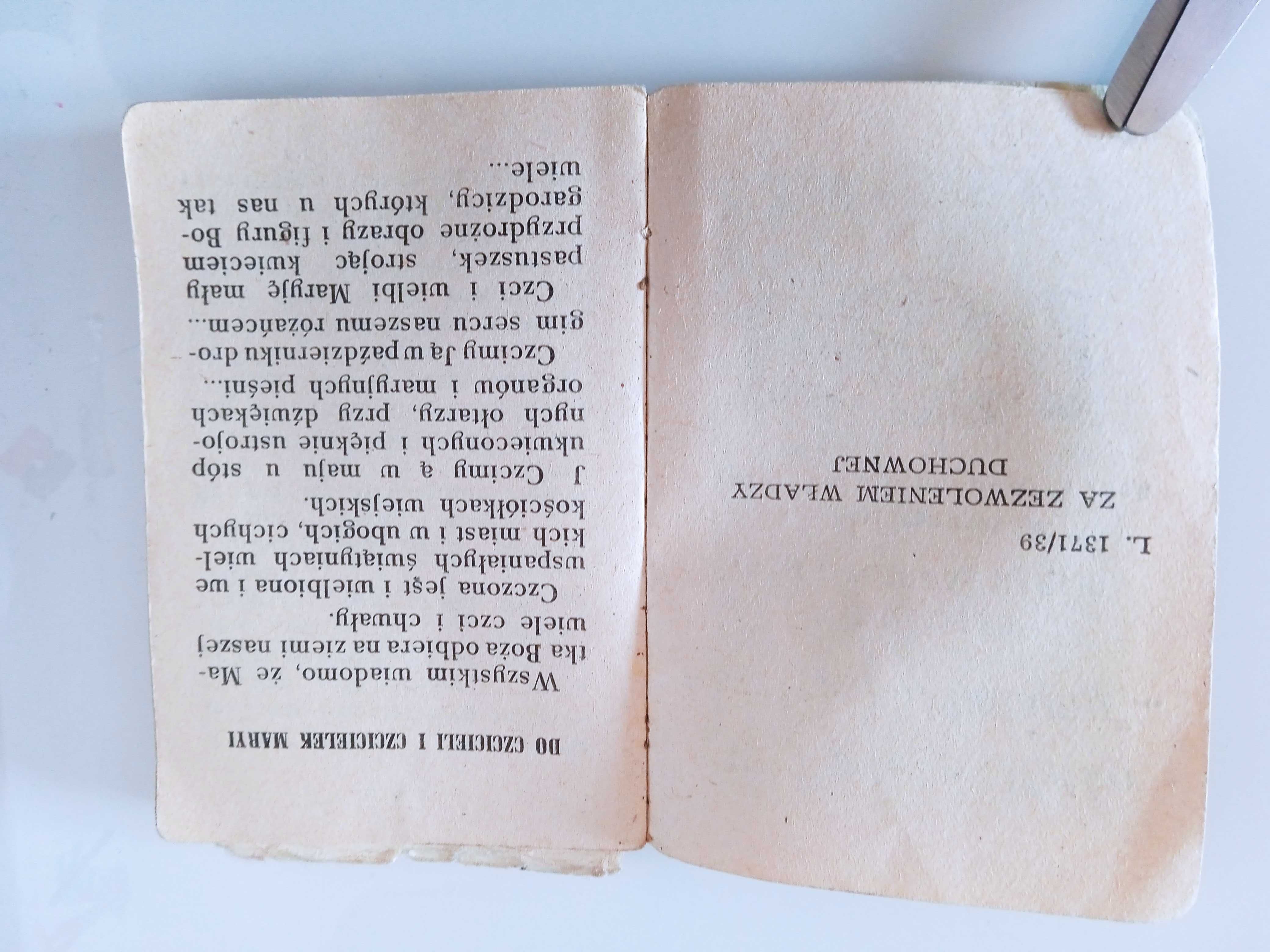 Książeczka do modlitwy lata-70