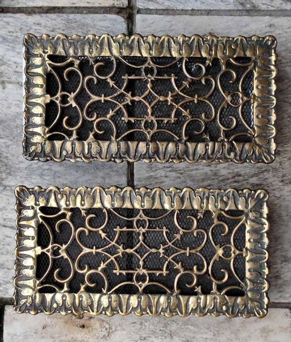 Ozdobne kratki wentylacyjne do kominka