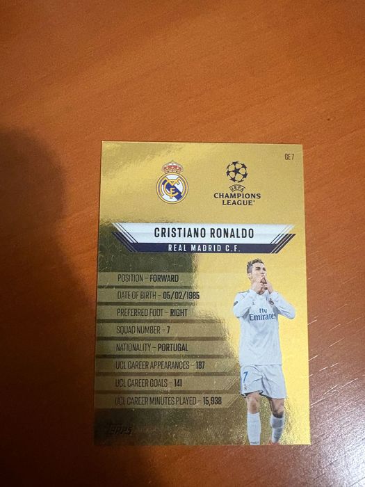 Carta Cristiano Ronaldo match attax