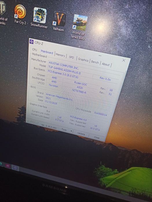 Комплект Ам4 r5 5500/a520/16gb 3600mHz/кулер