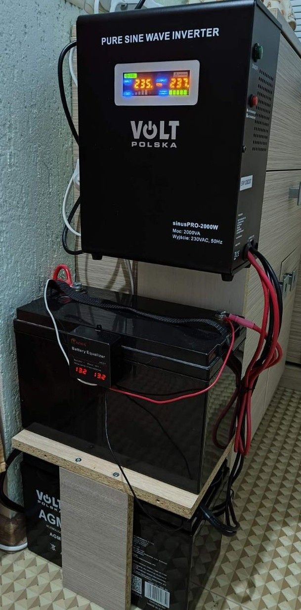 Інвертор  Volt Polska SINUS PRO 2000W 24/230V (1400/2000W), балансир