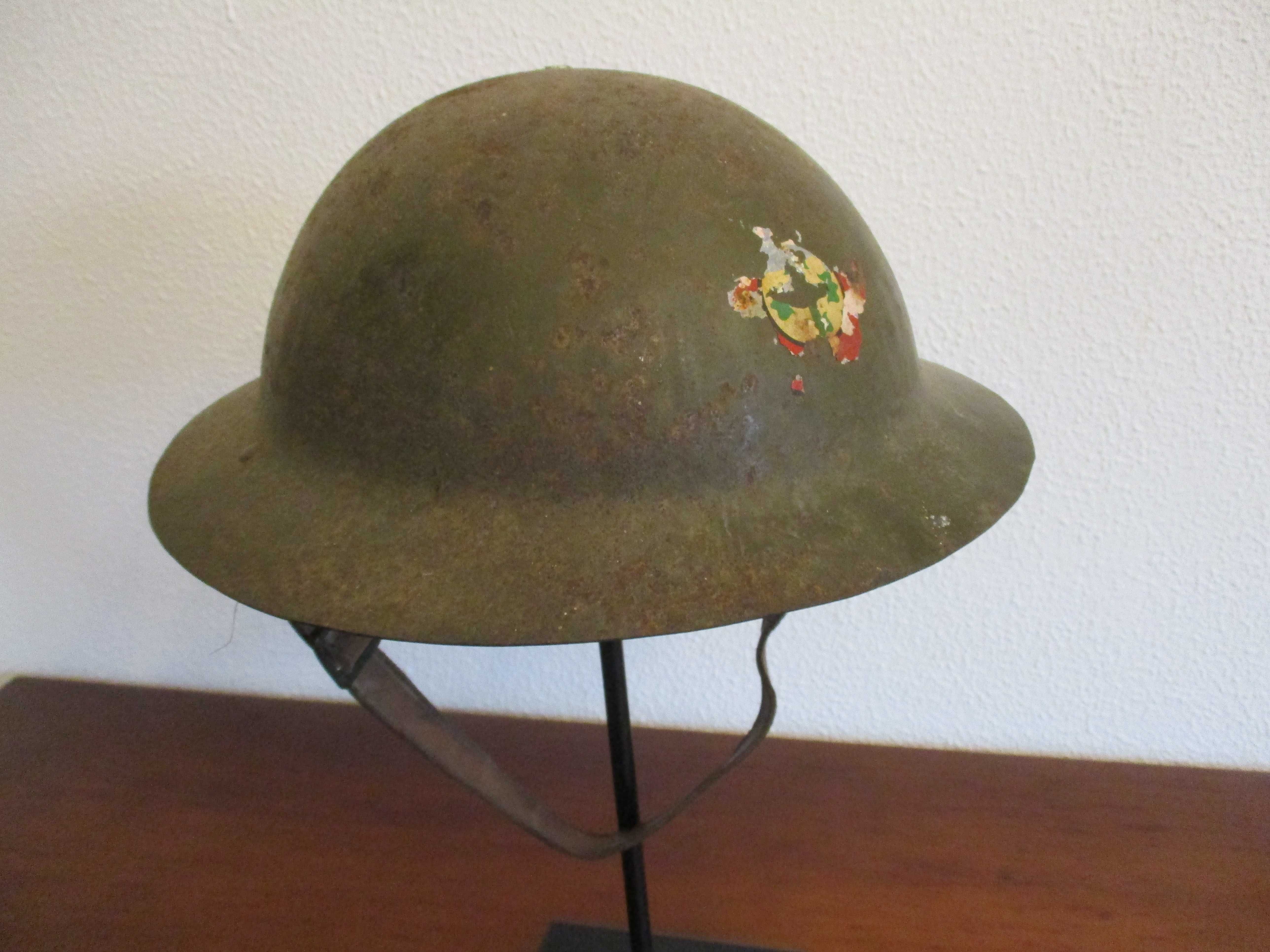 Capacete Militar Português - Grande Guerra Trincheiras 1918 - Original