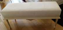 Banqueta tecido branco