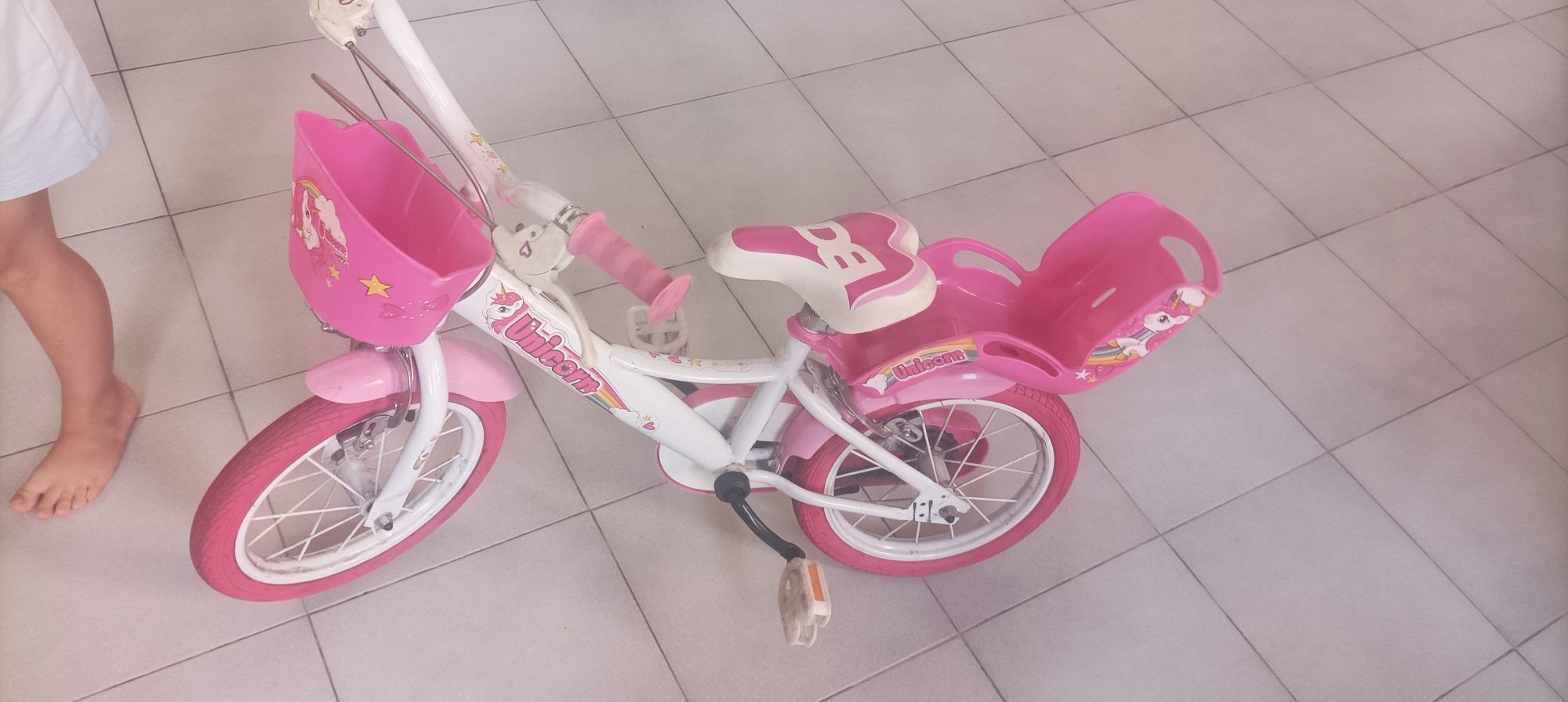 Bicicleta menina Roda 14 Unicórnio