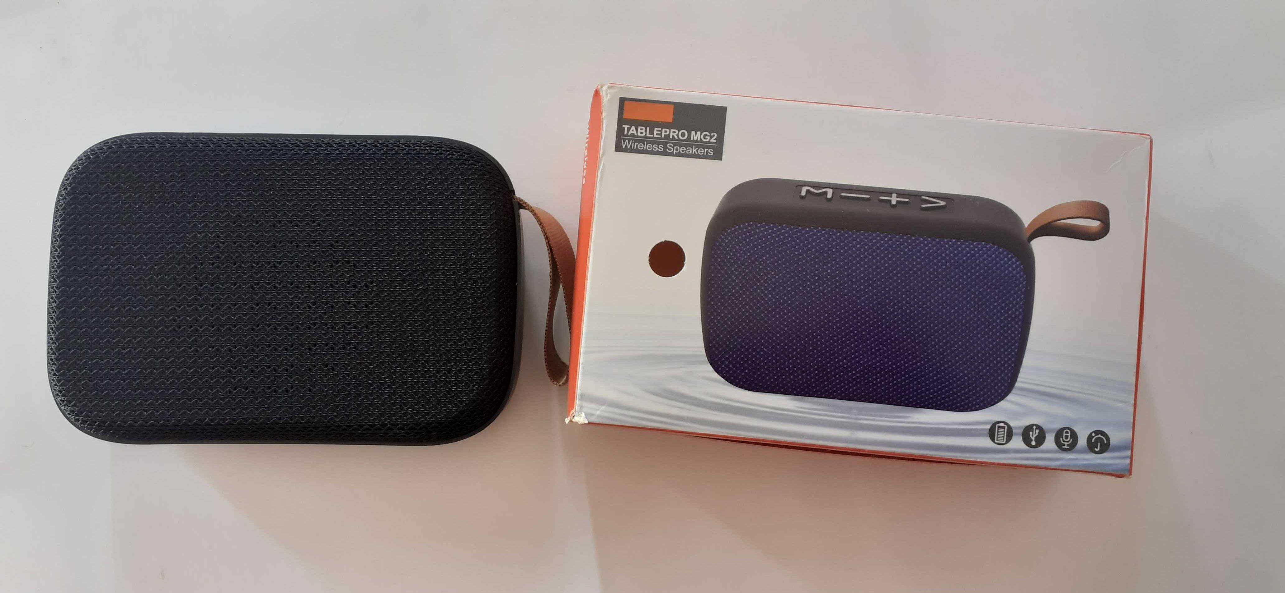 Coluna bluetooth + leitor cartões + rádio FM