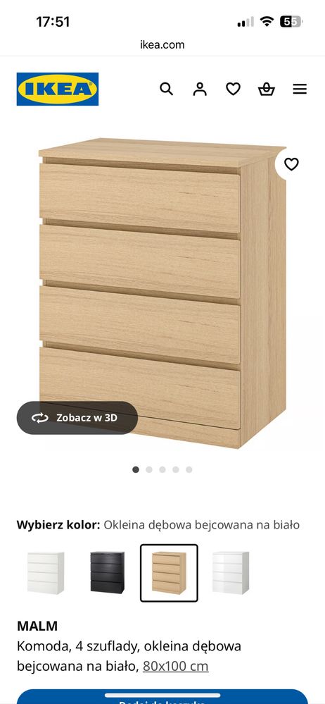 Komoda Ikea Malm