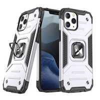 Etui Wozinsky Ring Armor do iPhone 14 Pro Max - Srebrne