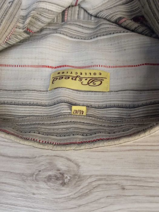 Koszula męska szara w pasy D.Speed 46/47