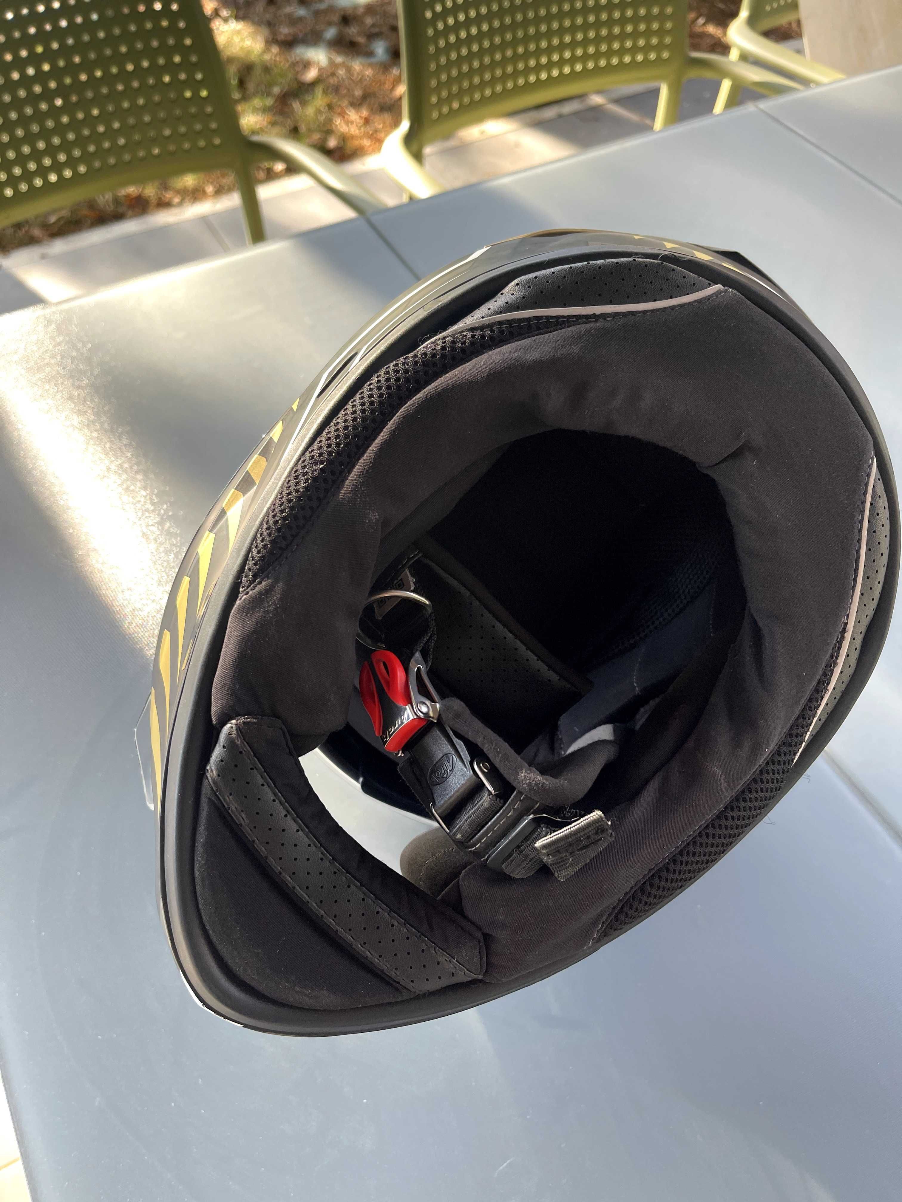 Airoh Spark M 57 58 integralny kask pełny blenda pinlock czary mat!
