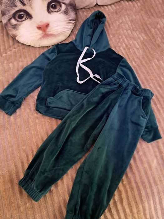 Королівський велюровий костюм 98-104 см теплий зимовий