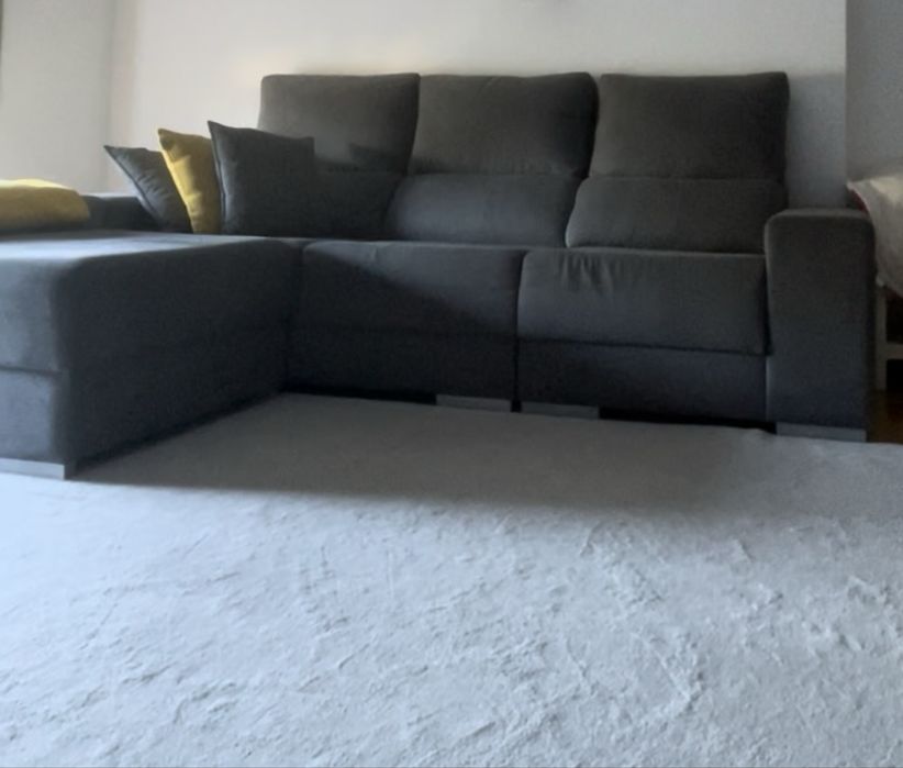 Venfo sofa com chaise longue amovivel e 4 pufes