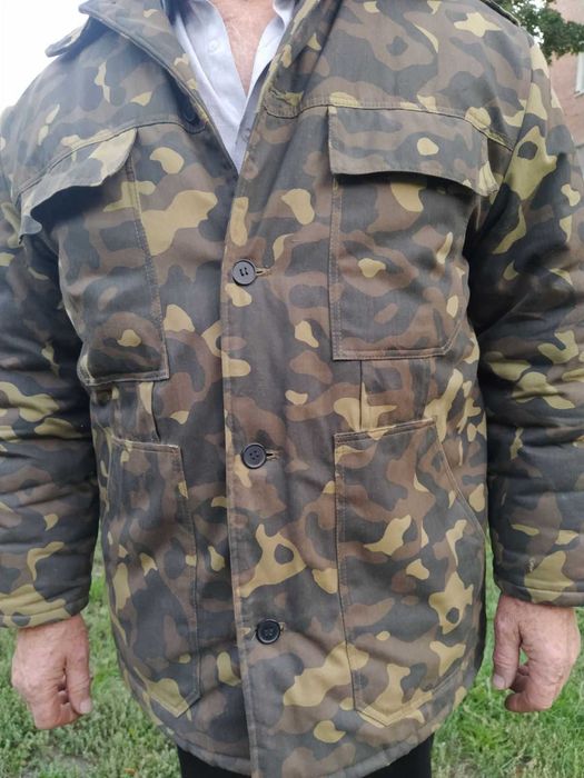 Женское кожаное пальто. Камуфляжная куртка. Халаты мужские спецовочные