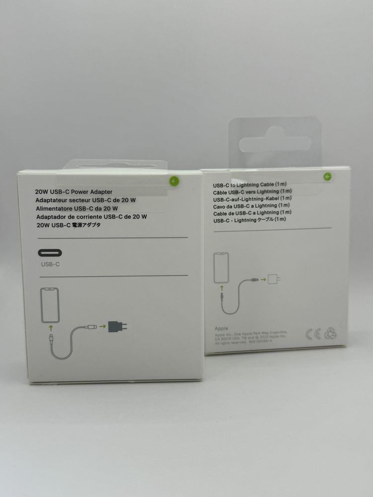 Ładowarka sieciowa 20 W Iphone + Kabel Iphone USB C 1  M