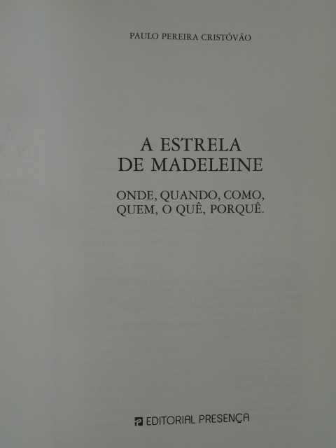 A Estrela de Madeleine de Paulo Pereira Cristóvão - 1ª Edição