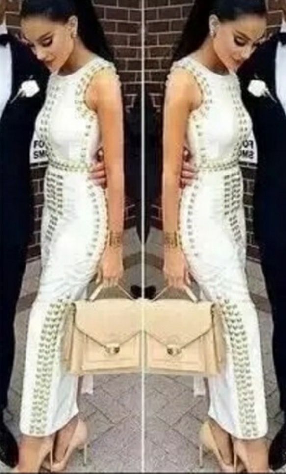 Piękna luksusowa sukienka Kardashian
