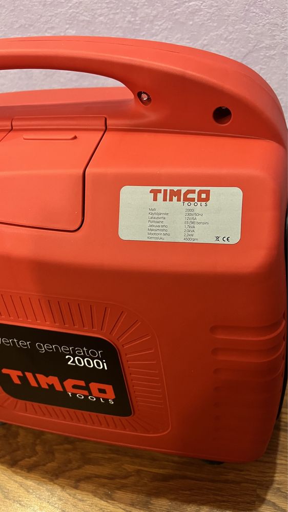 Генератор инверторный Timco 2000W i2000 Made in Finland