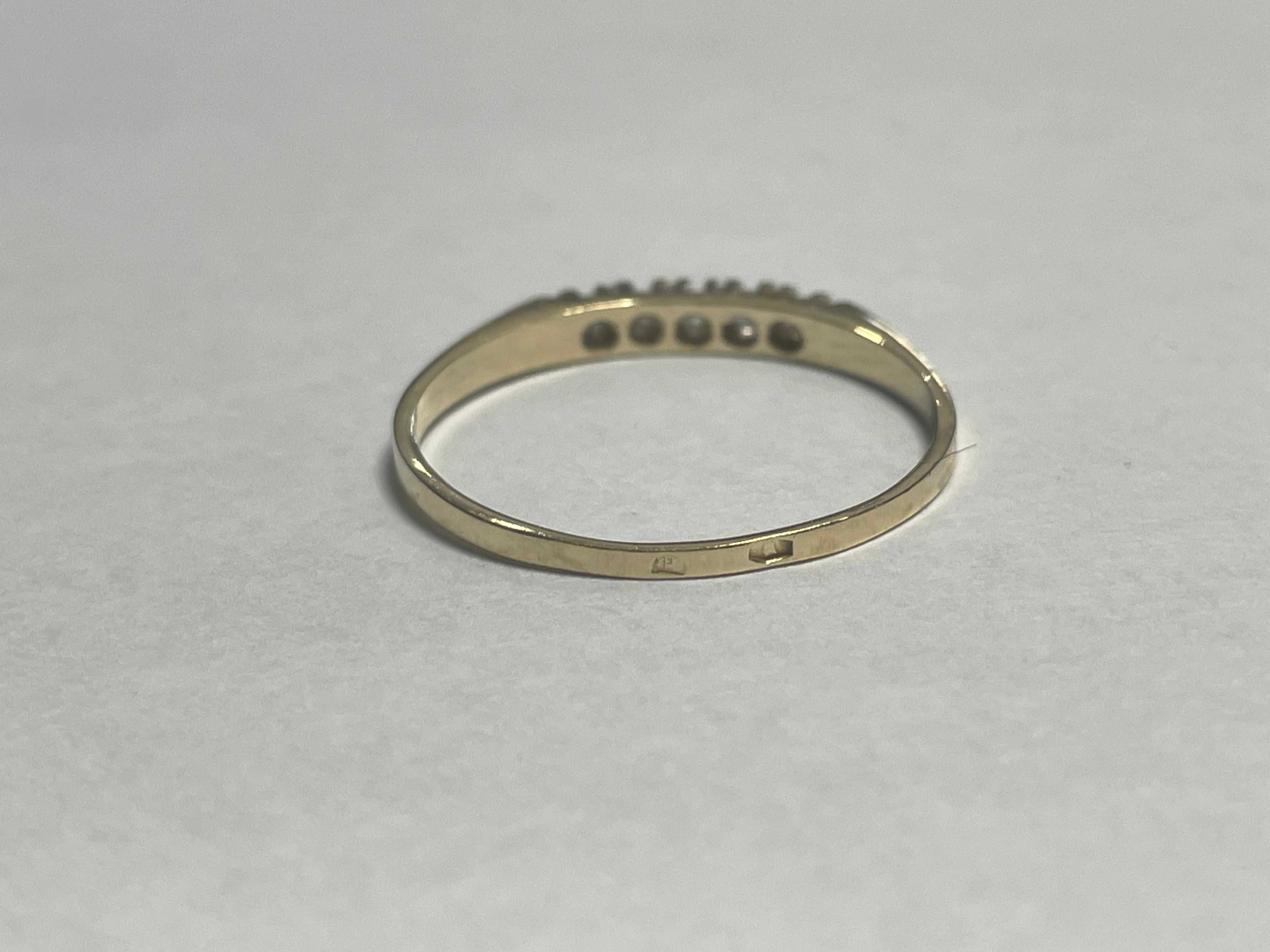 Złoty pierścionek 14kt 1,7 gram rozmiar 24