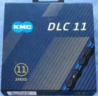 Corrente KMC DLC11 11v preto azul 118