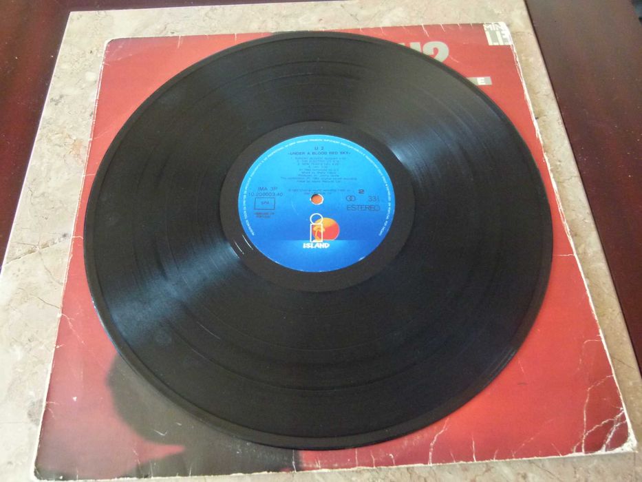 Lp vinil 33 rpm U2 live under a blood red sky