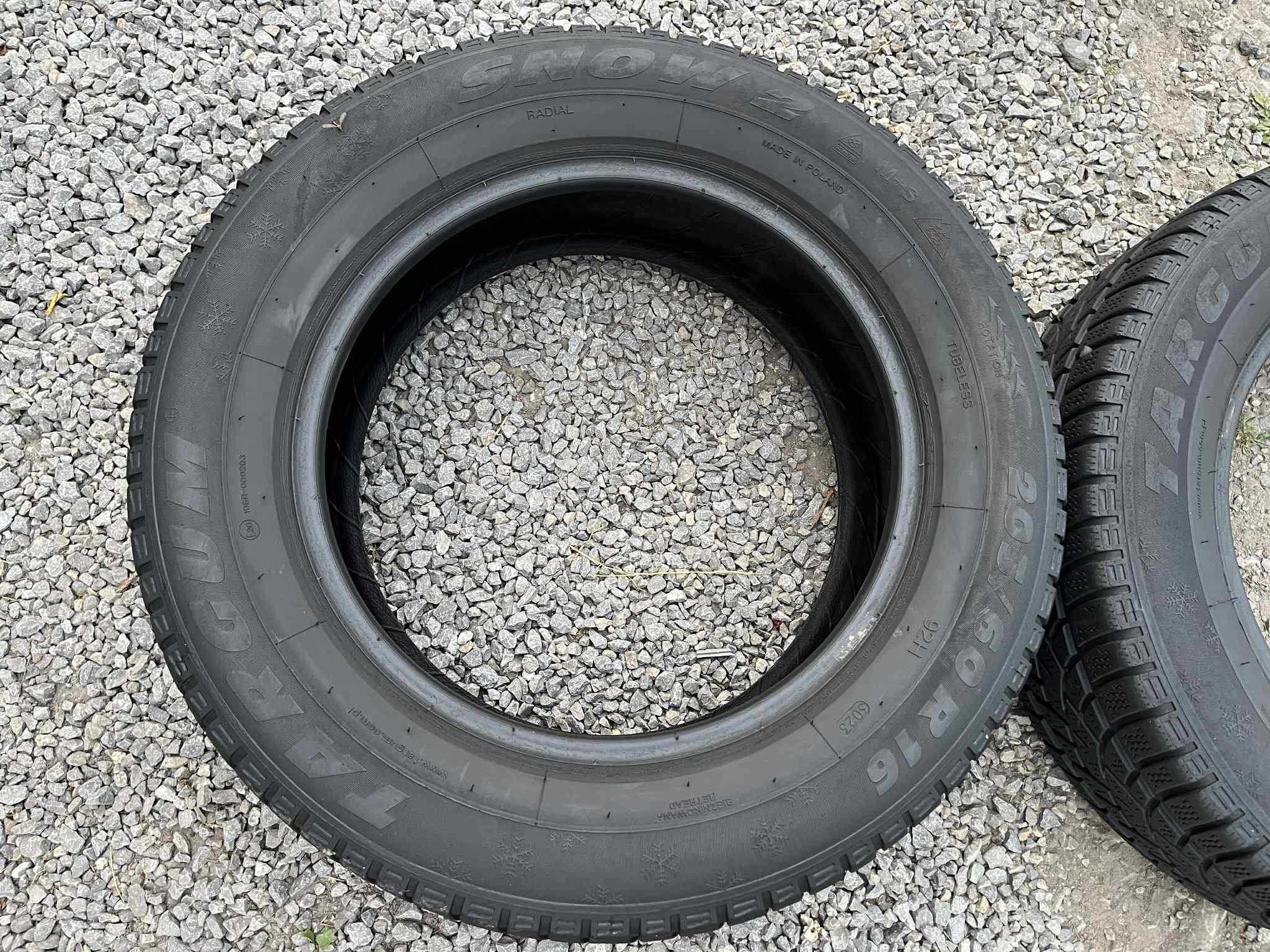 Opony 205/60R16 Targum Snow 2 Zima 2sztuki 5,63mm bieżnika