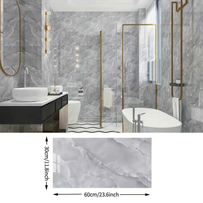 3D Імітація Мармурового Візерунка На Стіну, Водонепроникна Самоклеюча