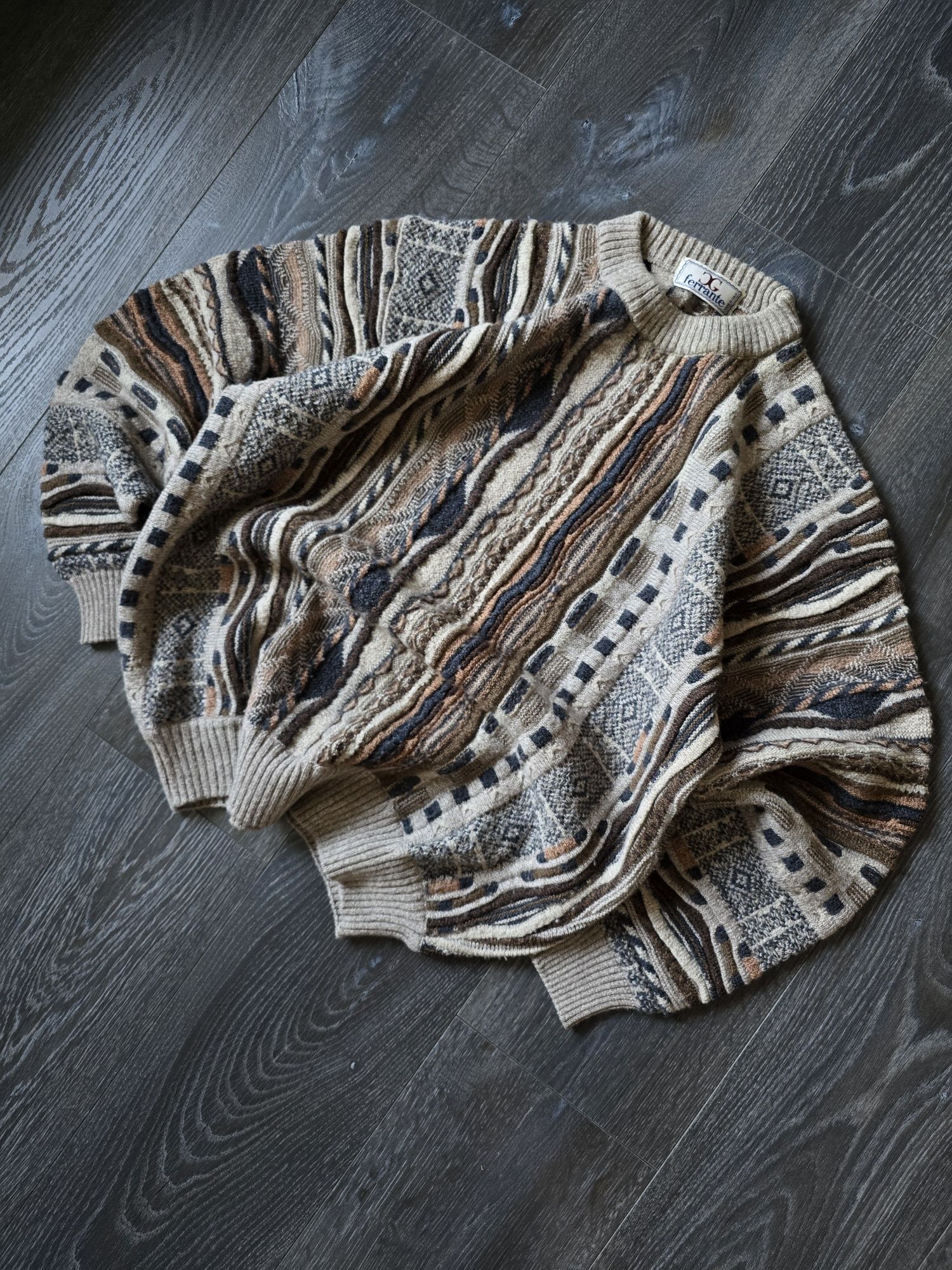 Гарний плотний светр куги стайл coogi style ferrante sweater
