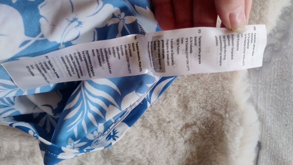Tankini góra od stroju kąpielowego plus size 6xl