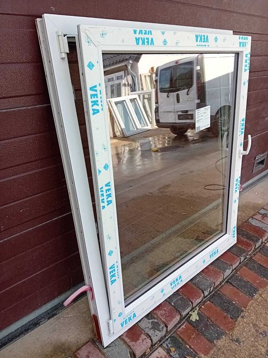 Nowe okno 117x138 jednoskrzydłowe białe pcv okna DOWÓZ CAŁY KRAJ