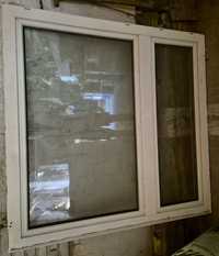 Okno plastikowe 143x147 dwuskrzydłowe