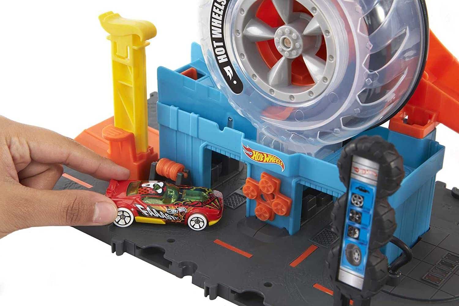 ОРИГИНАЛ! Трек Хот Вилс Трюки на Шиномонтаже hot wheels city super tw