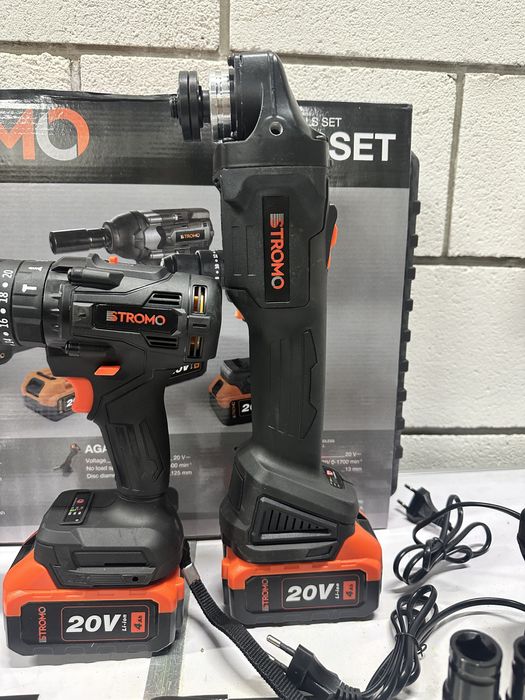 Акумуляторний набір Stromo 3в1 Set 180 болгарка гайковерт шуруповерт
