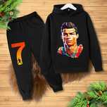 Dres Dziecięcy Ronaldo Komplet Bluza Kangurka Spodnie Ściągacze 98-158