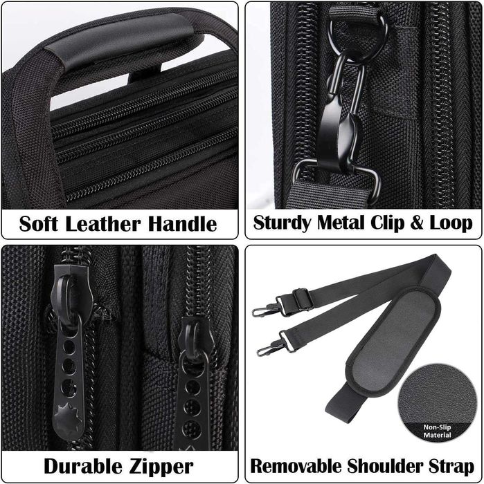 Torba na laptopa o przekątnej 17cali duża teczka biznesowa wodoodporna