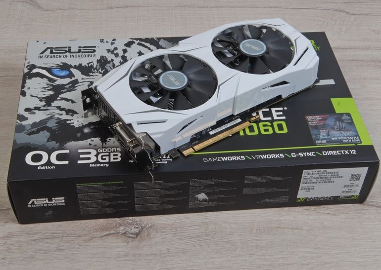 Placa Gráfica Asus GeForce GTX 1060 Dual 3GB OC