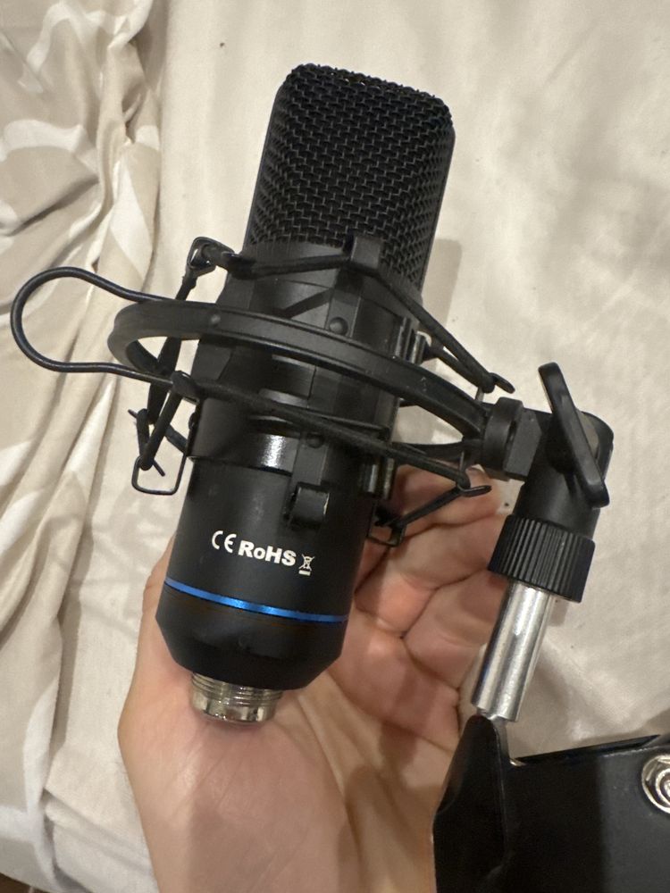 Mikrofon studyjny USB BM-800 + ramię | streaming, podcast, YouTube