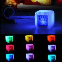 Relógio LED - alarme despertador sensor temperatura