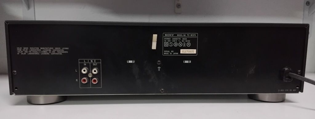 SONY deck cassettes TC-W370